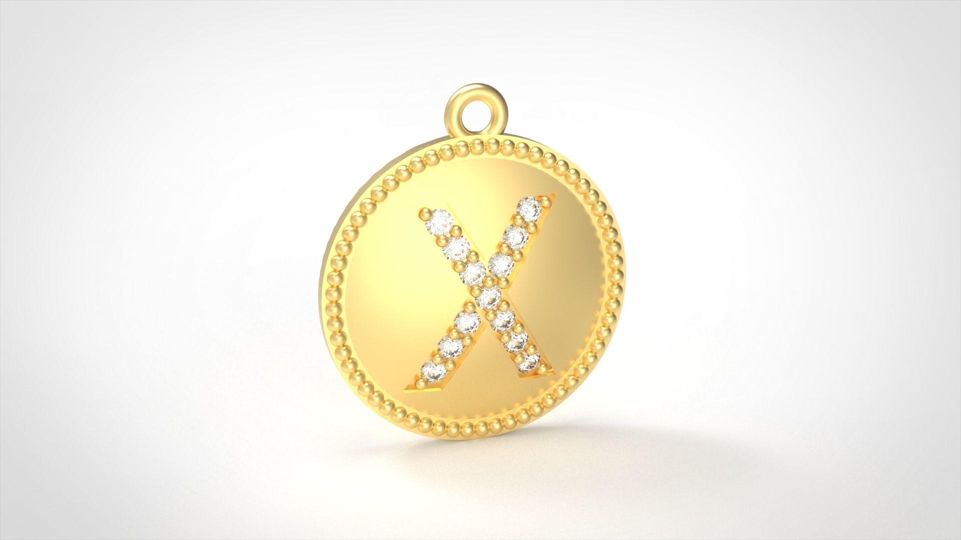 Alphabets Necklace  The Letter Camber And Texture Collection _51