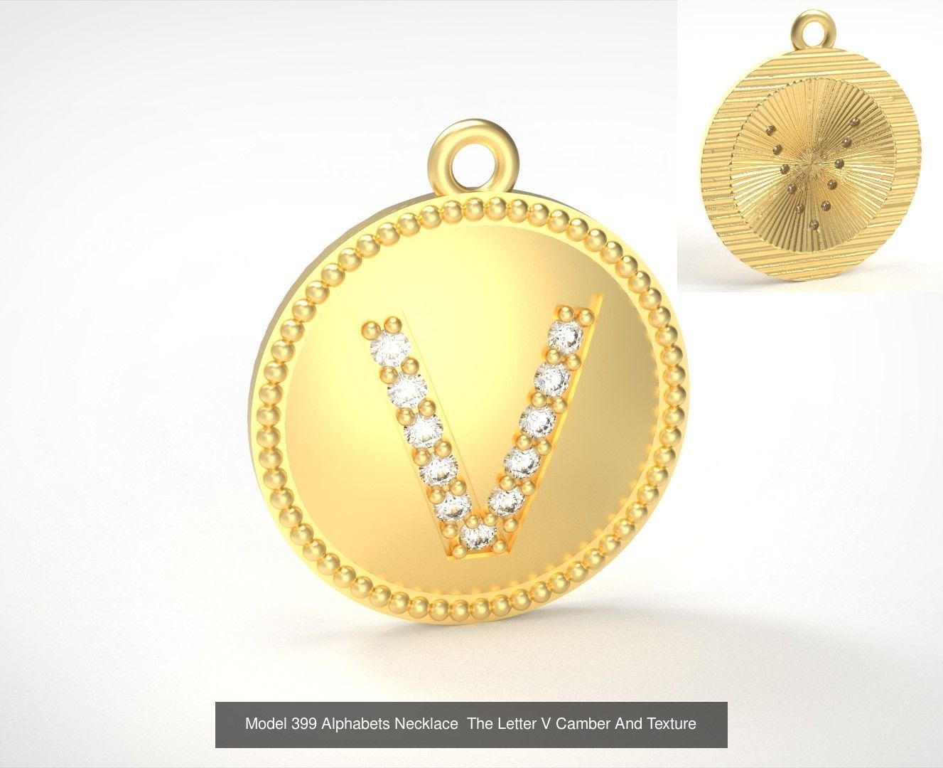 Alphabets Necklace  The Letter Camber And Texture Collection _46