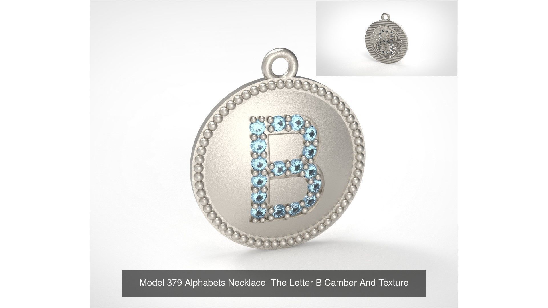 Alphabets Necklace  The Letter Camber And Texture Collection _6