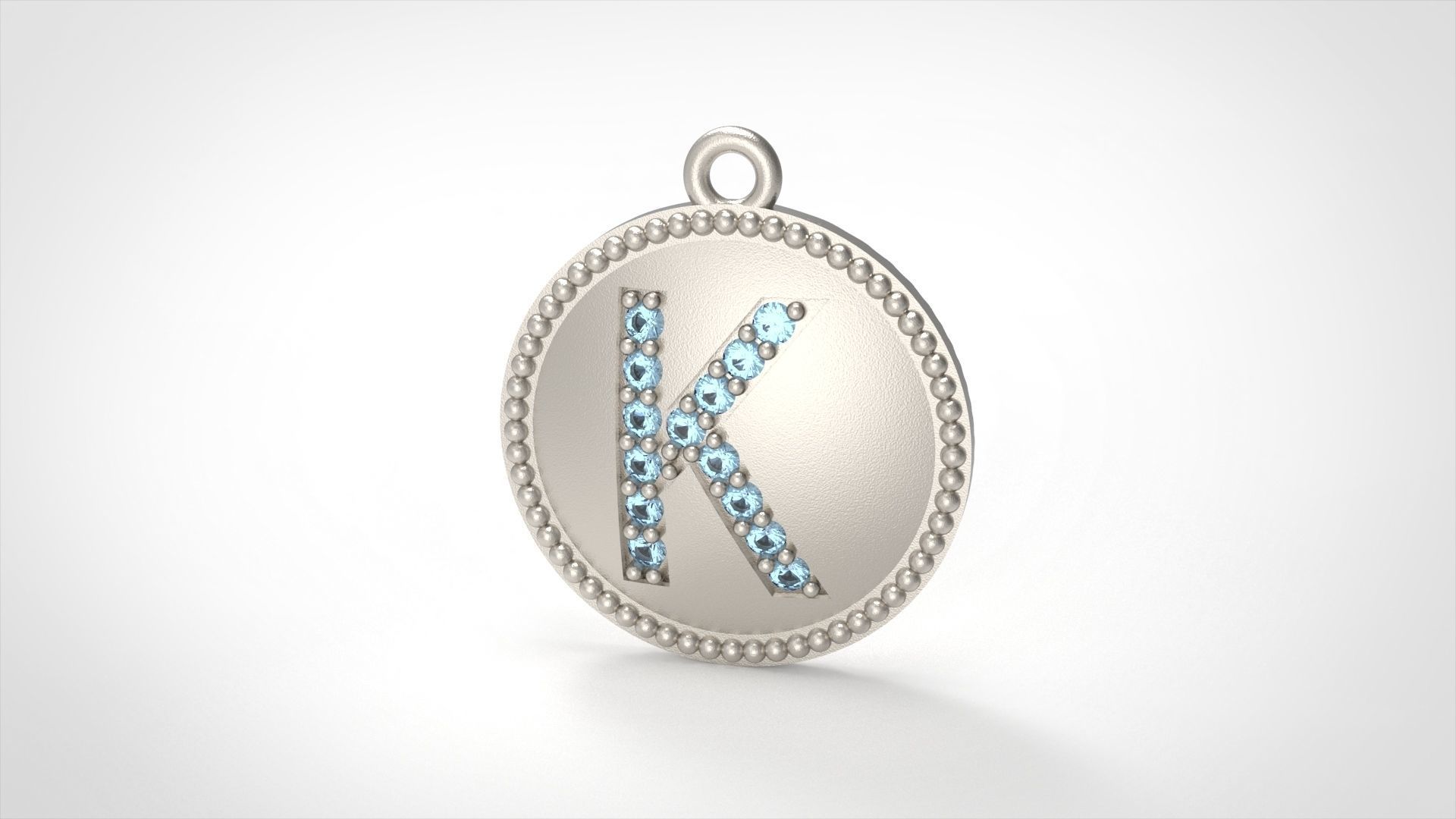 Alphabets Necklace  The Letter Camber And Texture Collection _25