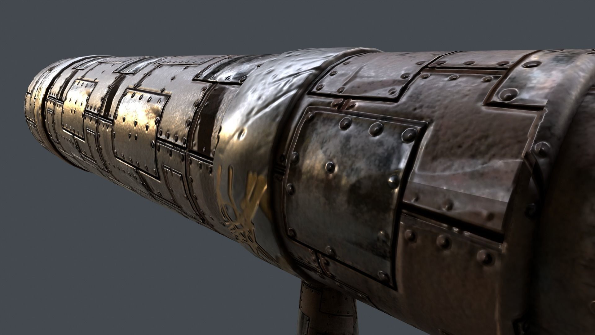 Stylized Telescope V1 - 04 Low-poly 3D model_6