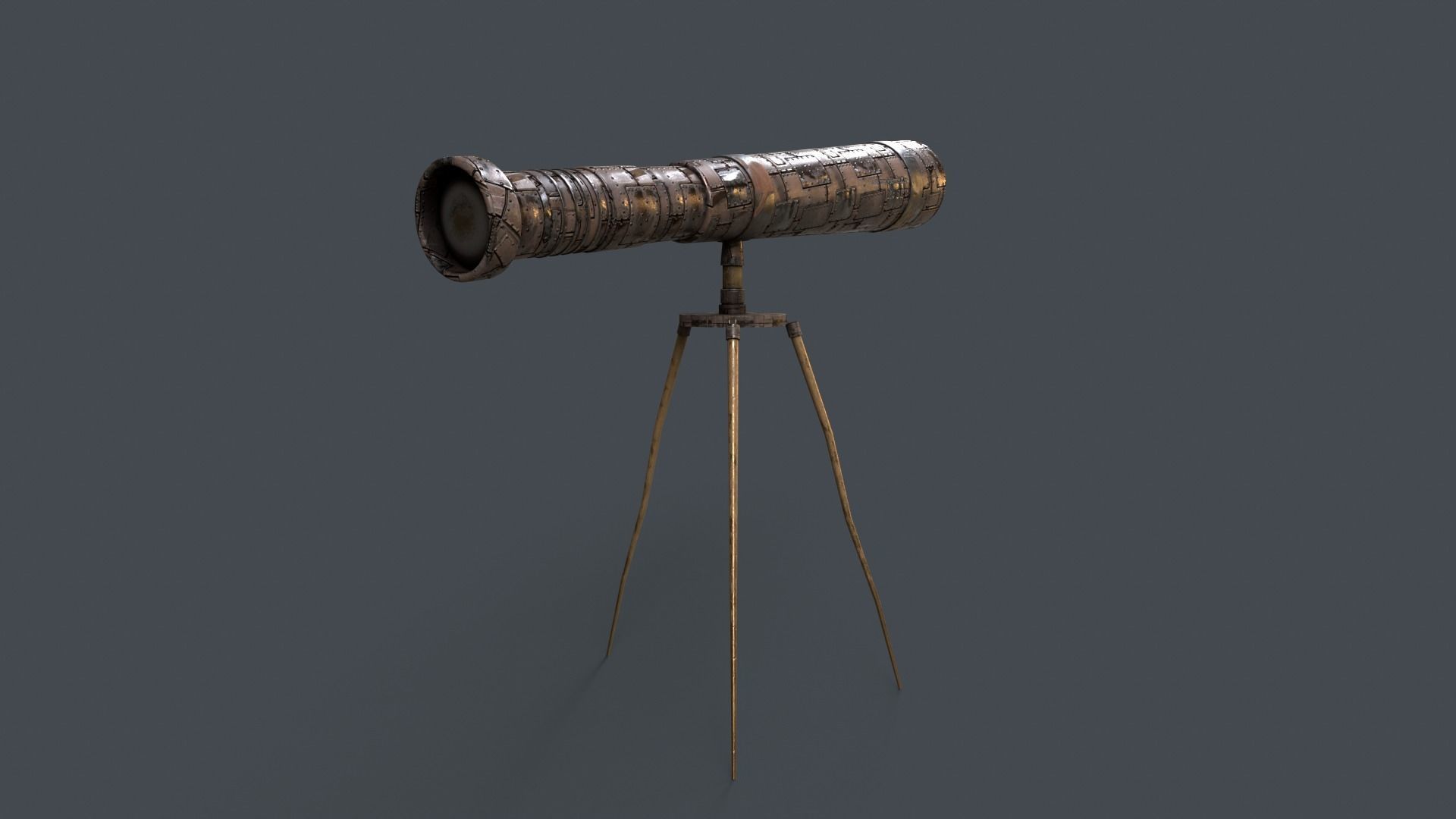 Stylized Telescope V1 - 04 Low-poly 3D model_2