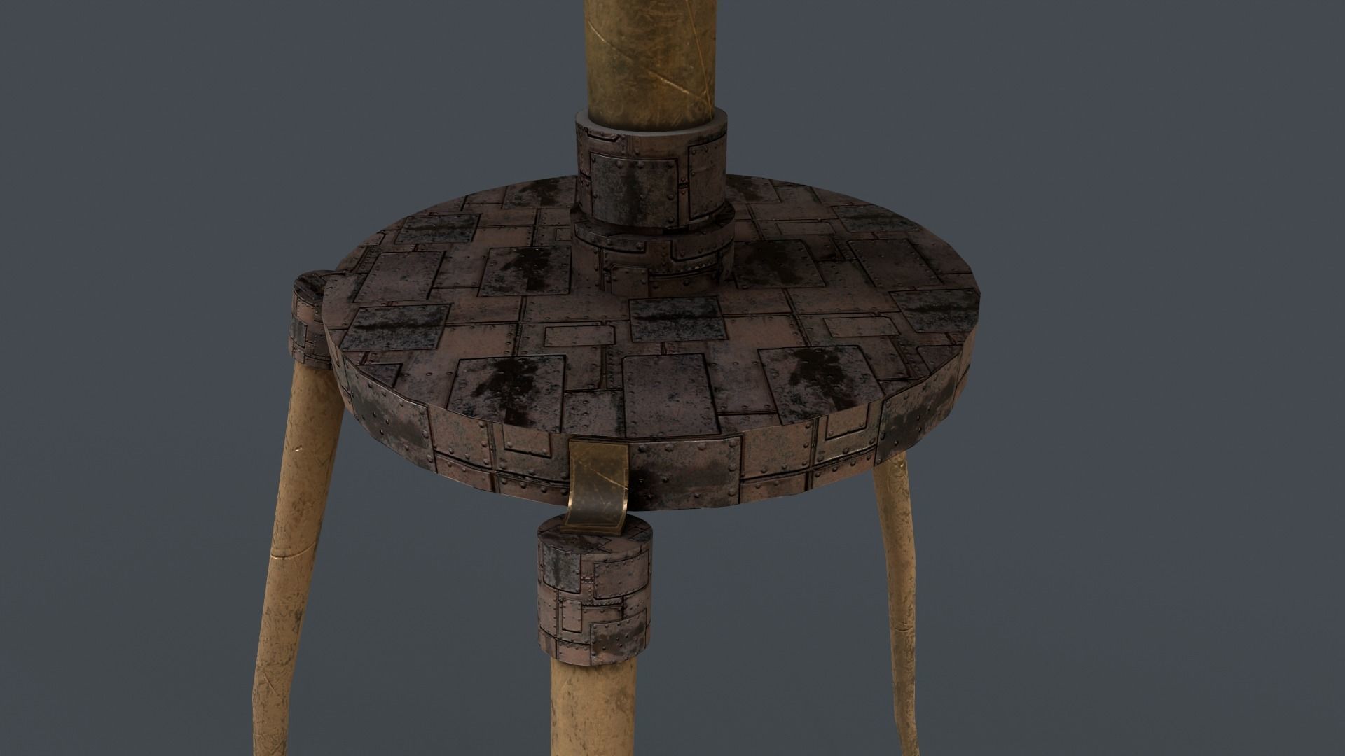 Stylized Telescope V1 - 04 Low-poly 3D model_7