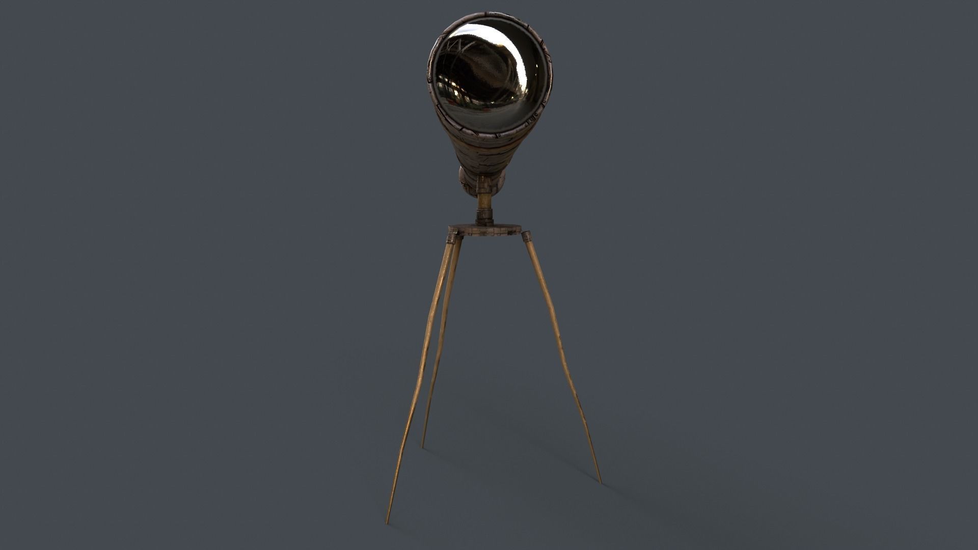Stylized Telescope V1 - 04 Low-poly 3D model_14
