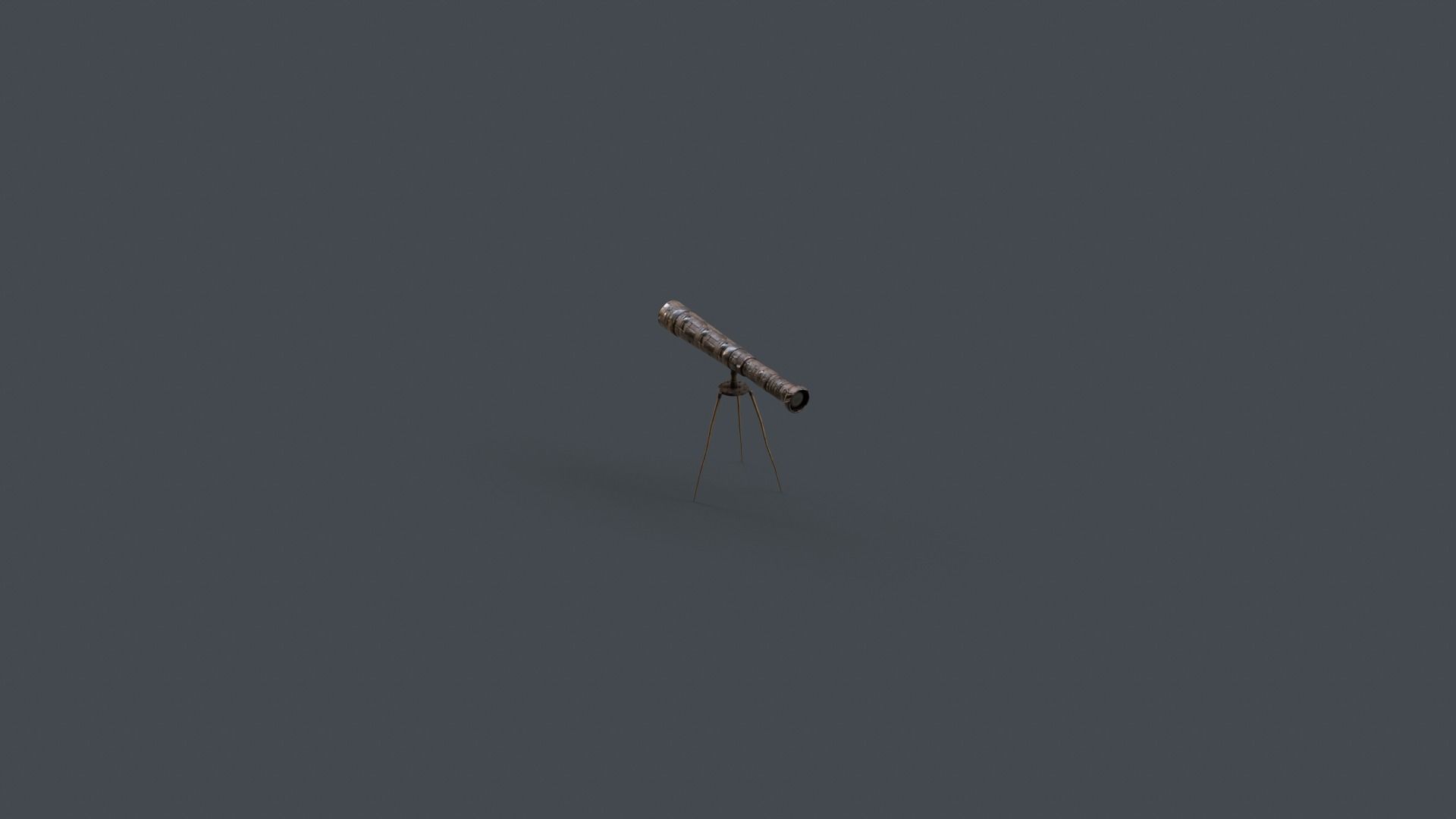 Stylized Telescope V1 - 04 Low-poly 3D model_17