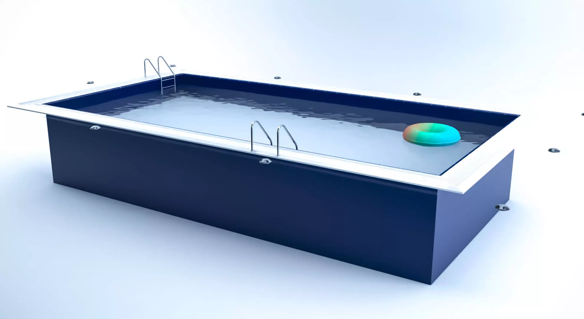 Pool Rectangular 3D model_0
