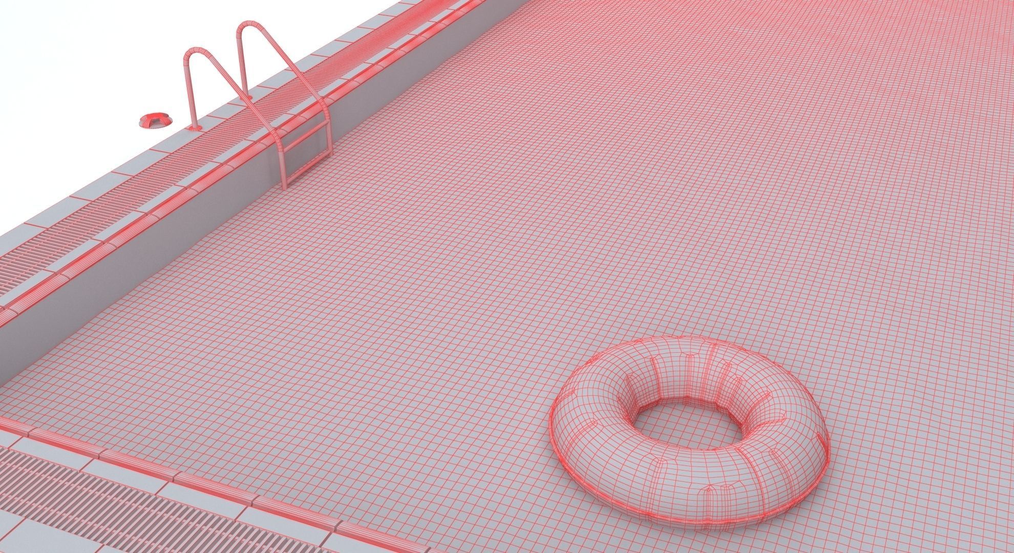 Pool Rectangular 3D model_4