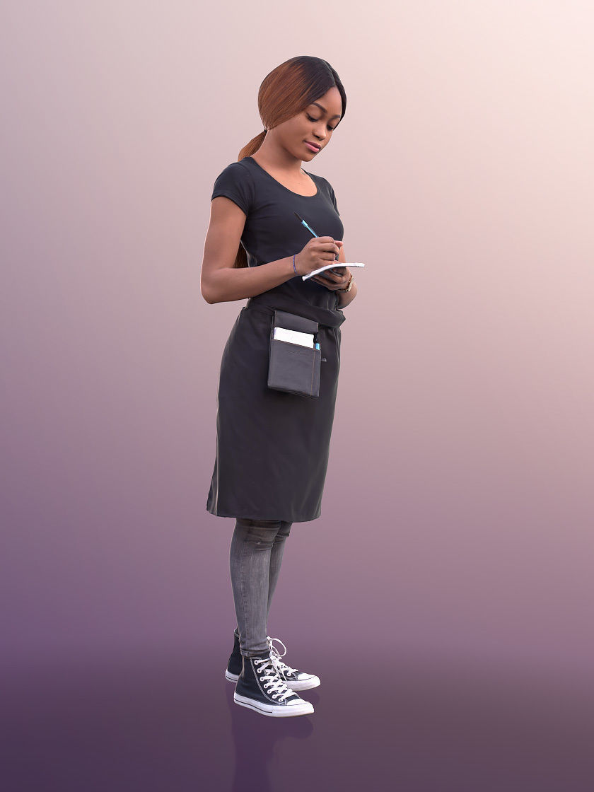 Iona 10931 - Waitress Taking Orders 3D model_3