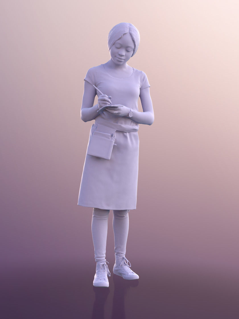 Iona 10931 - Waitress Taking Orders 3D model_4
