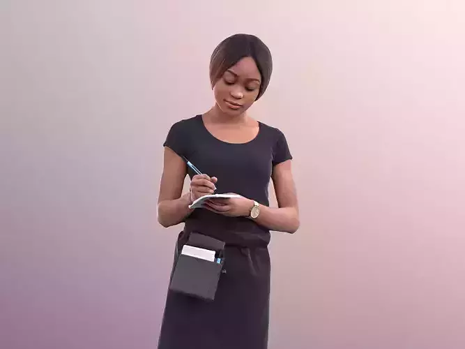 Iona 10931 - Waitress Taking Orders 3D model
