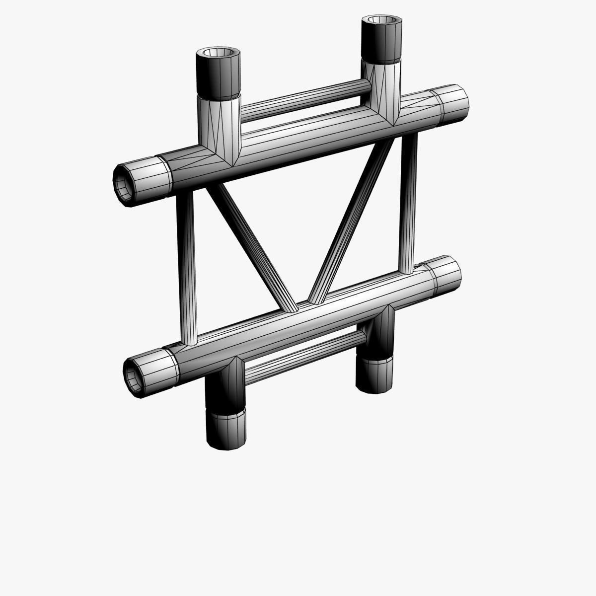 Trusses Square Triangular Beam Bundle Collection 129 PCS Modular 3D model_70