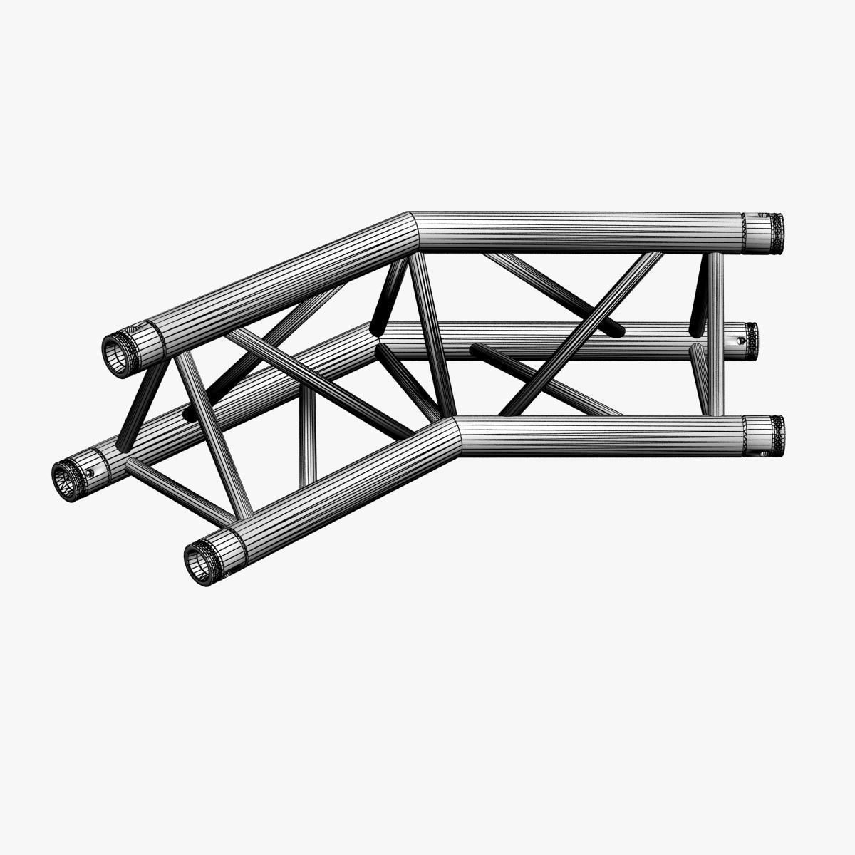 Trusses Square Triangular Beam Bundle Collection 129 PCS Modular 3D model_49