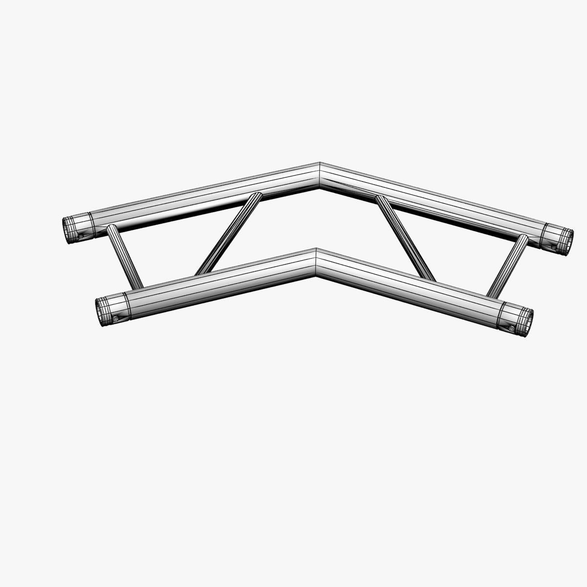 Trusses Square Triangular Beam Bundle Collection 129 PCS Modular 3D model_84