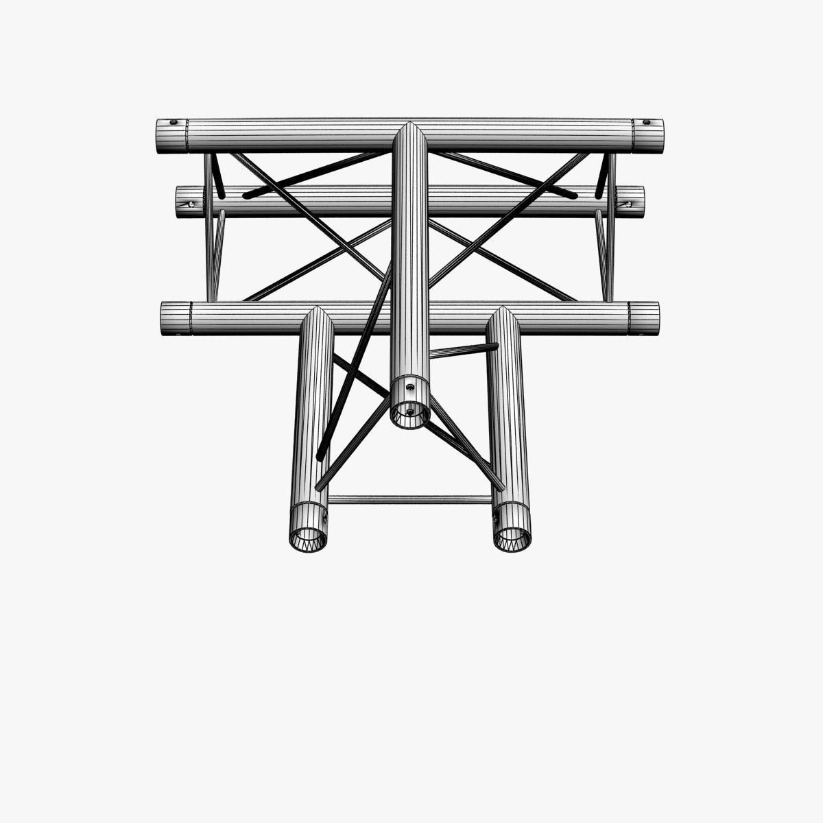 Trusses Square Triangular Beam Bundle Collection 129 PCS Modular 3D model_57