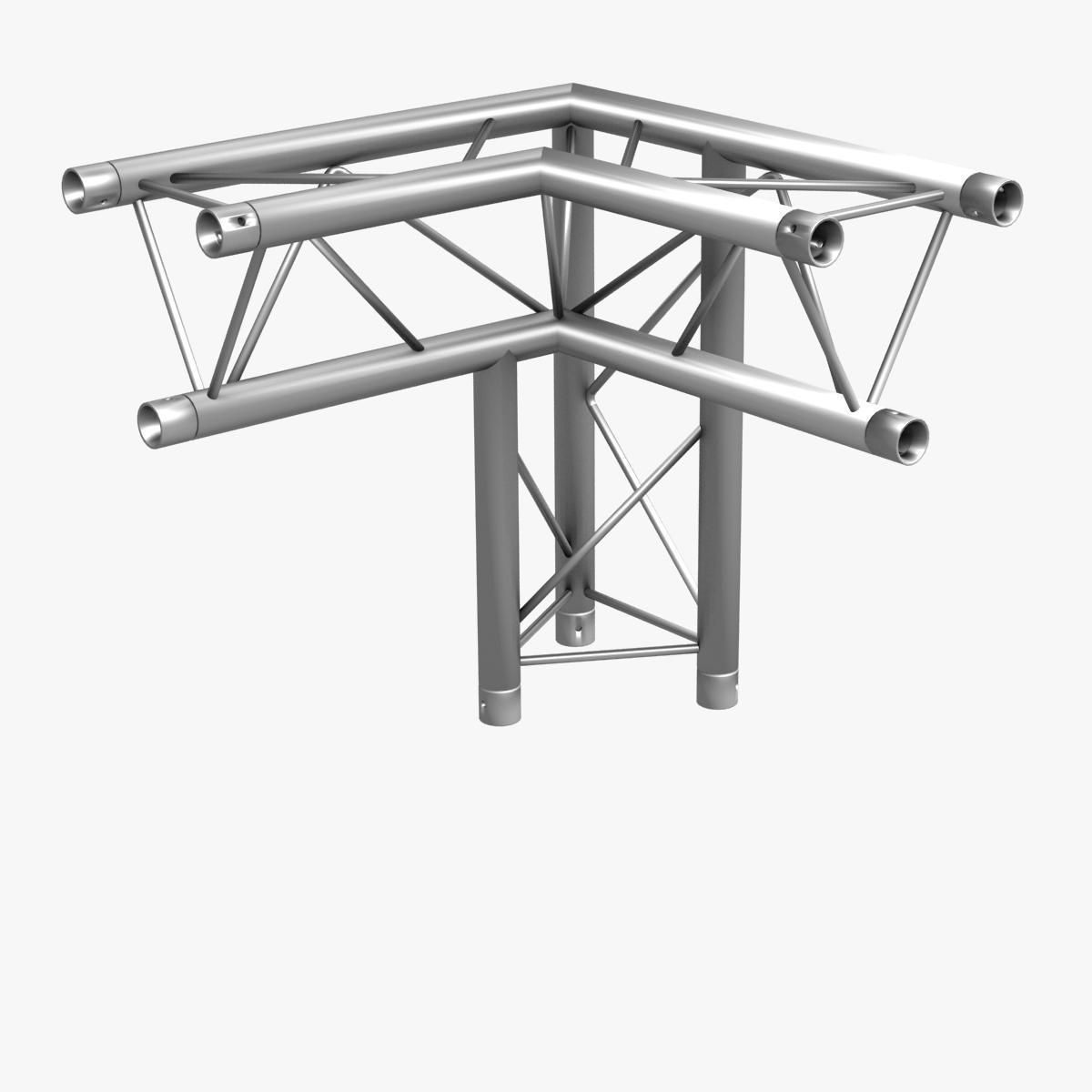 Trusses Square Triangular Beam Bundle Collection 129 PCS Modular 3D model_60