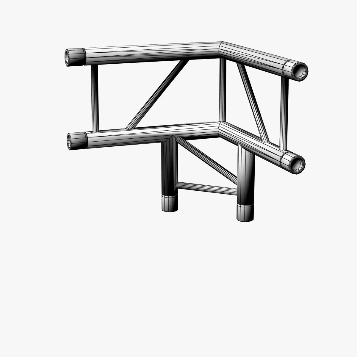 Trusses Square Triangular Beam Bundle Collection 129 PCS Modular 3D model_86