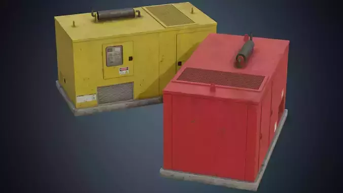 Generator 4B Low-poly 3D model