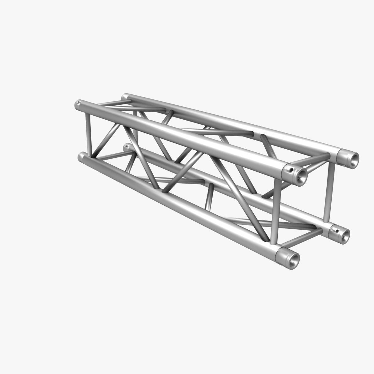 Square Truss Straight Segment 21 3D model_5