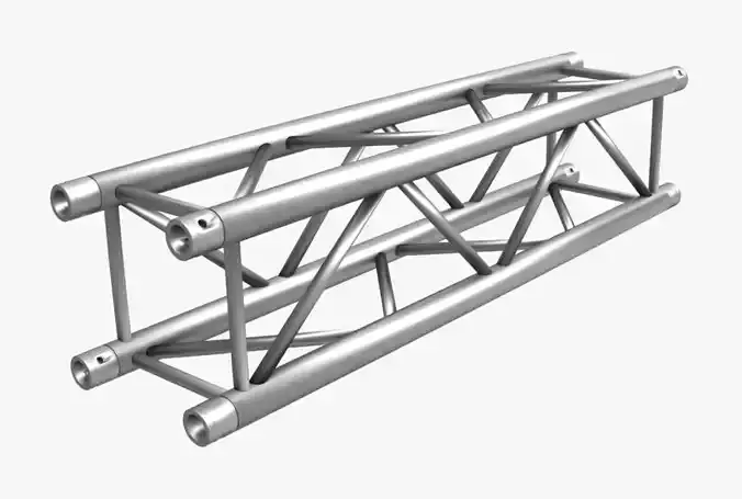 Square Truss Straight Segment 21 3D model