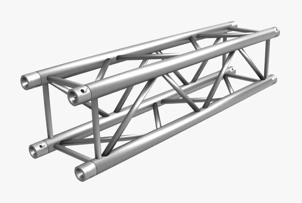 Square Truss Straight Segment 21 3D model_0