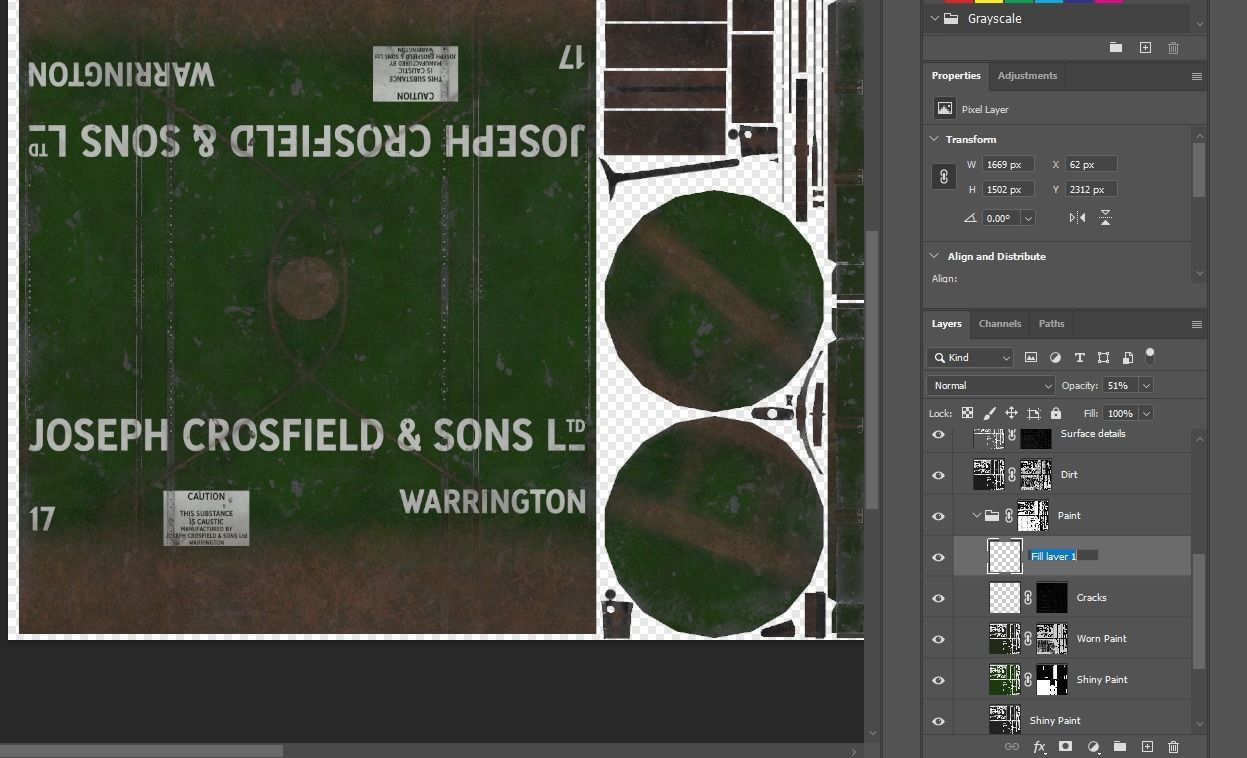 Train set wagon with tank Low-poly 3D model_55