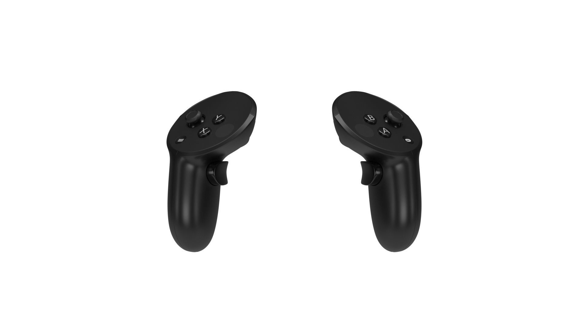 Generic VR Controllers 3D model_3