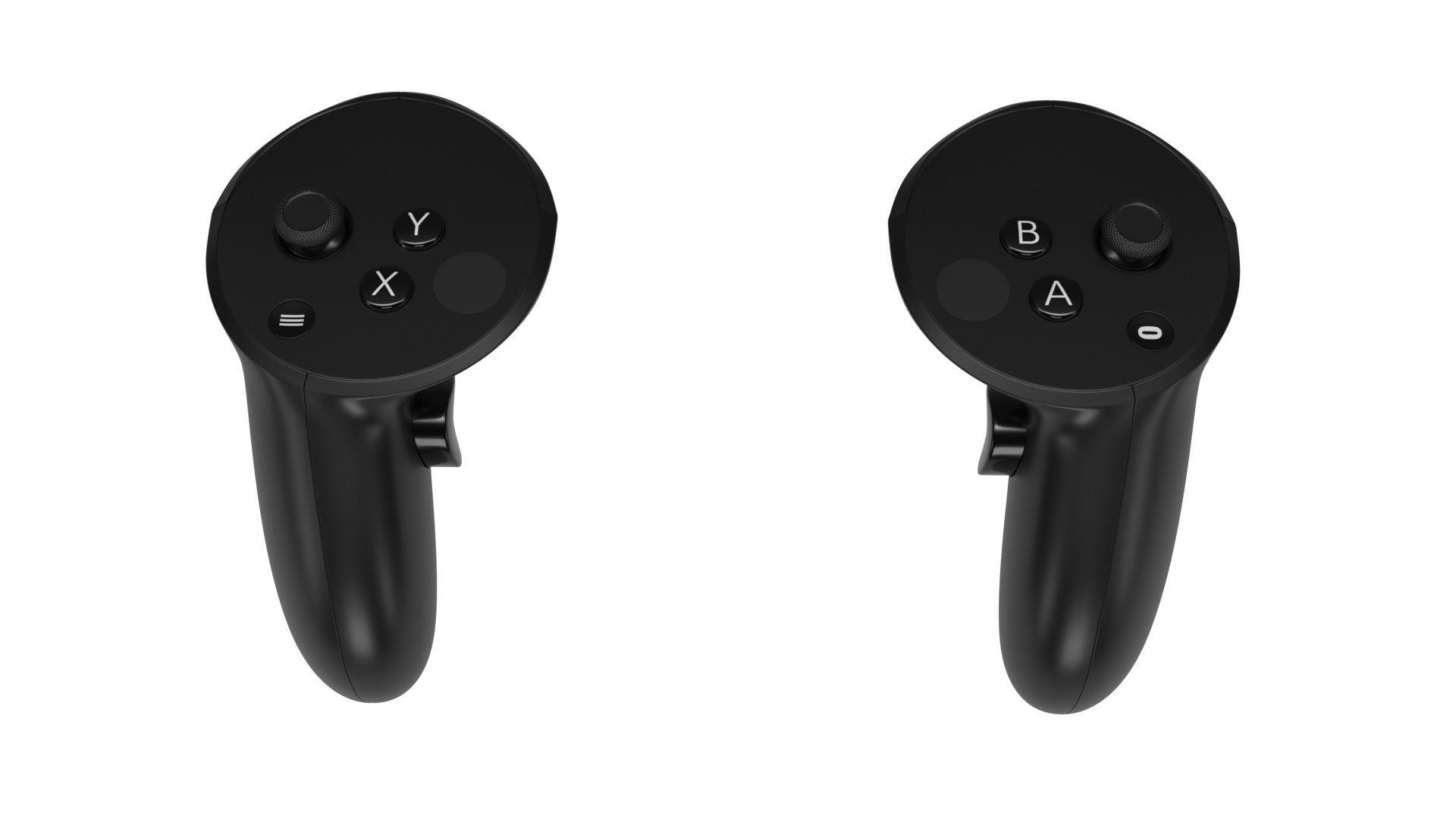 Generic VR Controllers 3D model_2