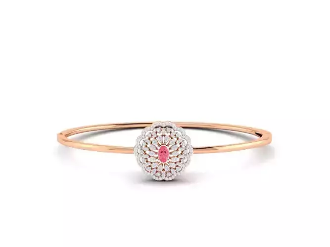 Women bracelet 3dm stl render detail