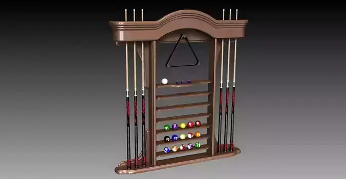 Cue Stand 3D print model