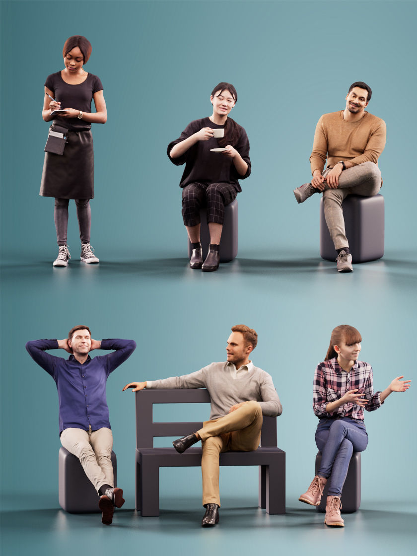 1021 - Cafe Bundle 02 3D Model Collection_15