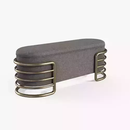 EERO bench brown upholstered