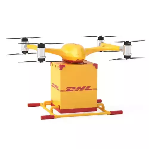 Quadcopter DHL Drone 3D model