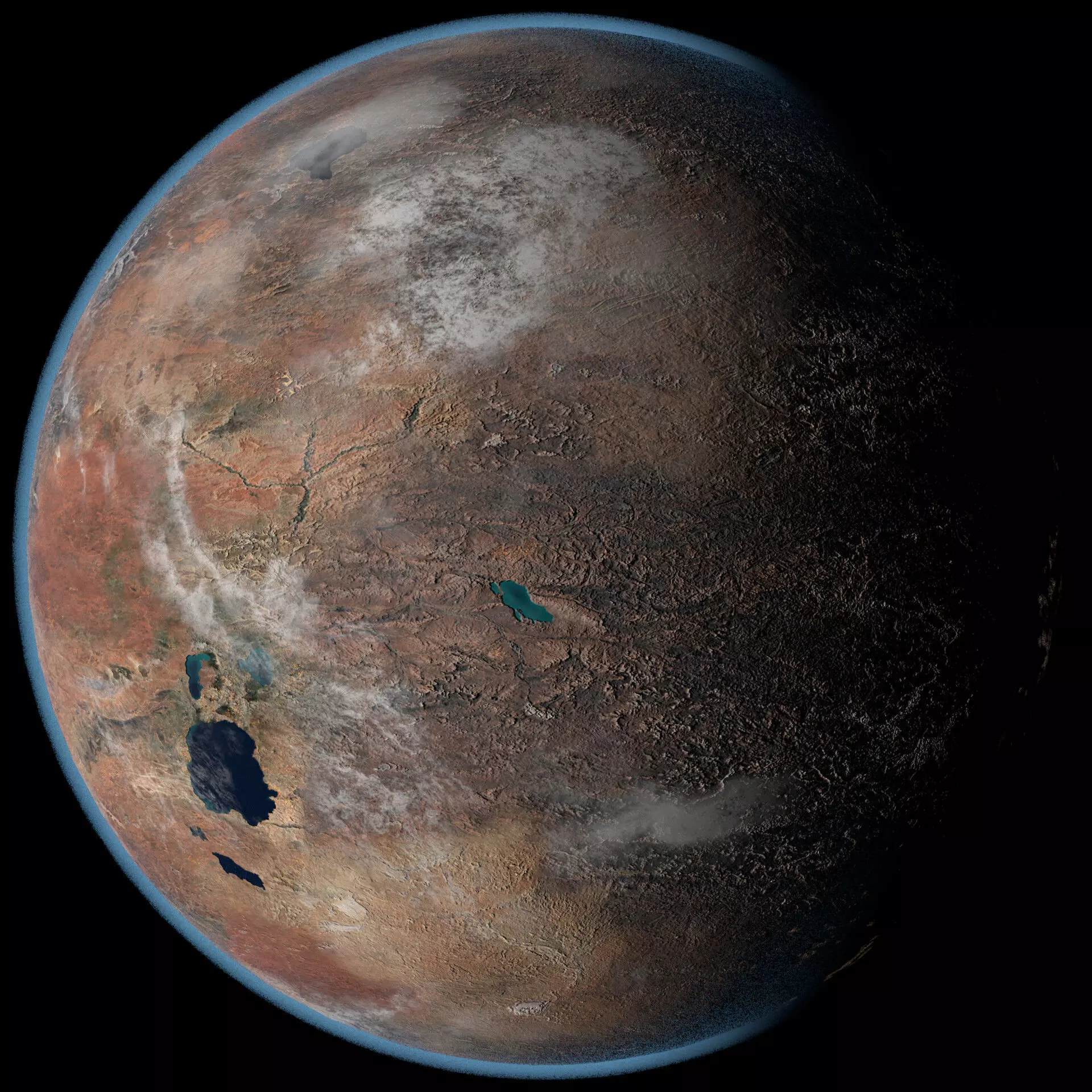 Desert Planet 01 Free 3D model