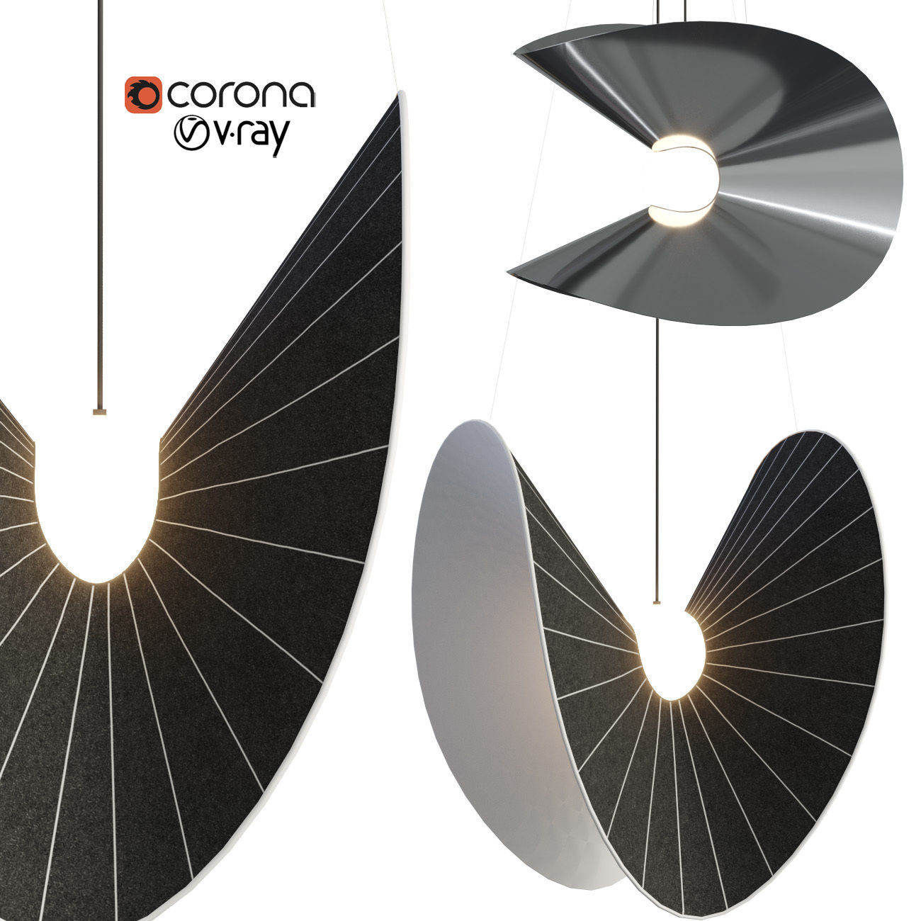 Mariposa Suspension 3D model_2