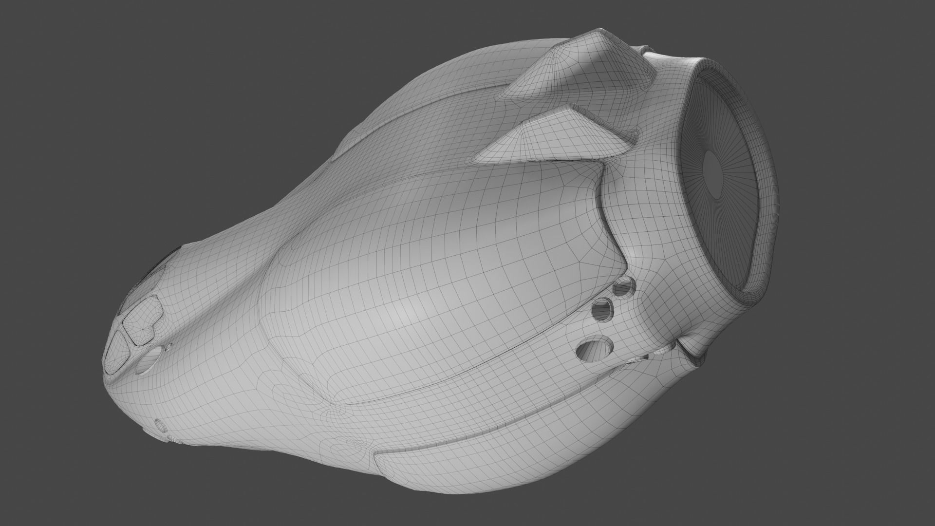 Scifi Futuristic SpaceShip  3D model_24