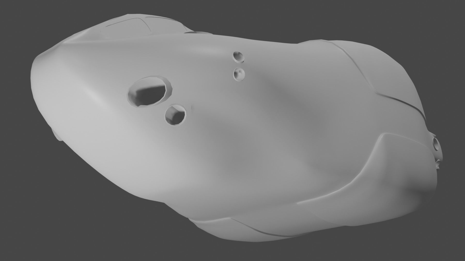 Scifi Futuristic SpaceShip  3D model_16