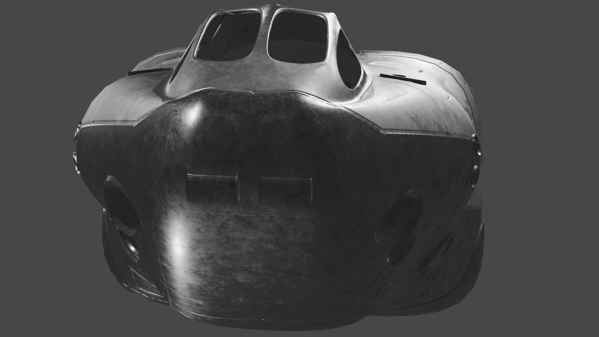 Scifi Futuristic SpaceShip  3D model_7