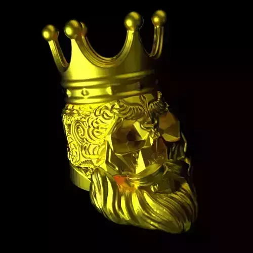 BEARD KING SKULL PENHOLDER 3D print model