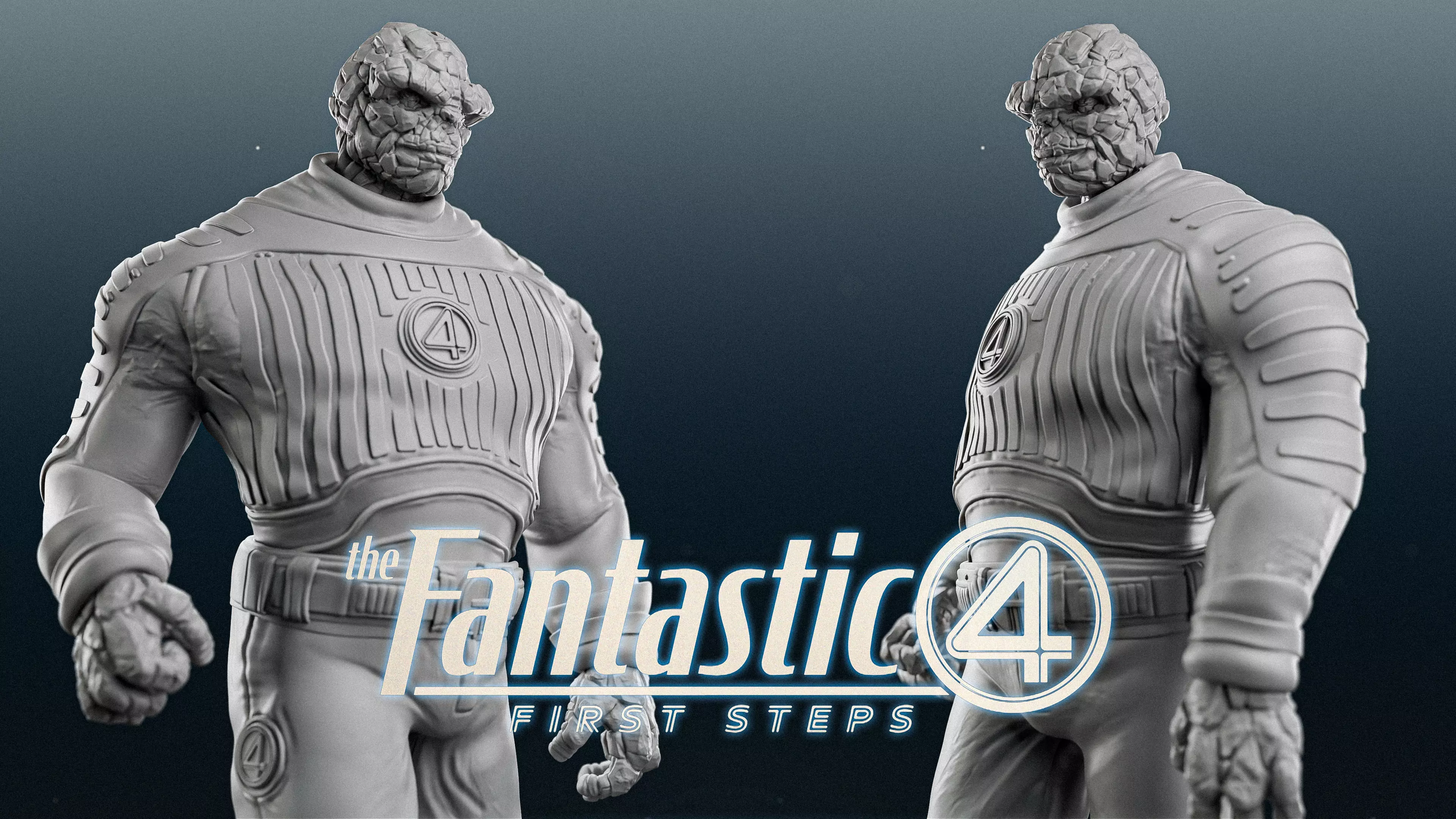 Fantastic Four - The Thing Statue 3D print model_0