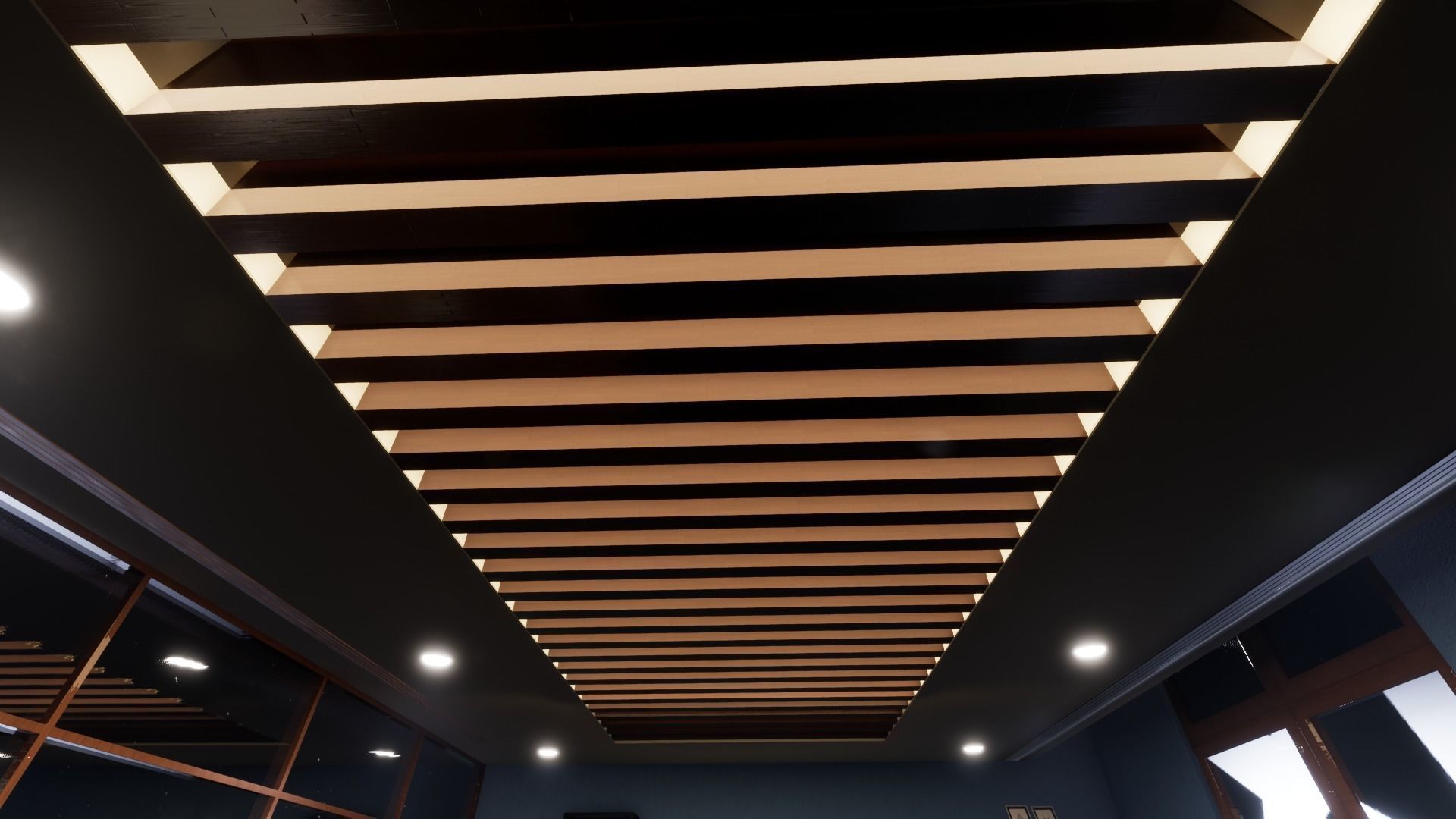 Office Space Interior 3D model Free low-poly 3D model_6