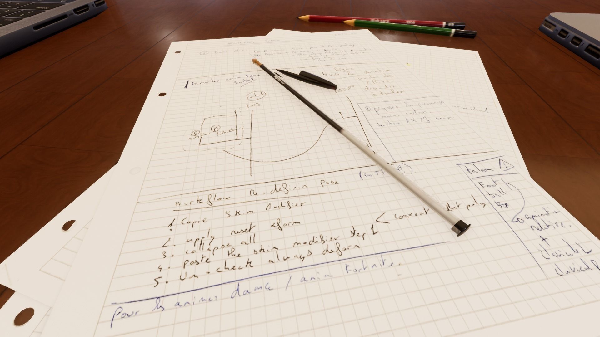 Office Space Interior 3D model Free low-poly 3D model_5