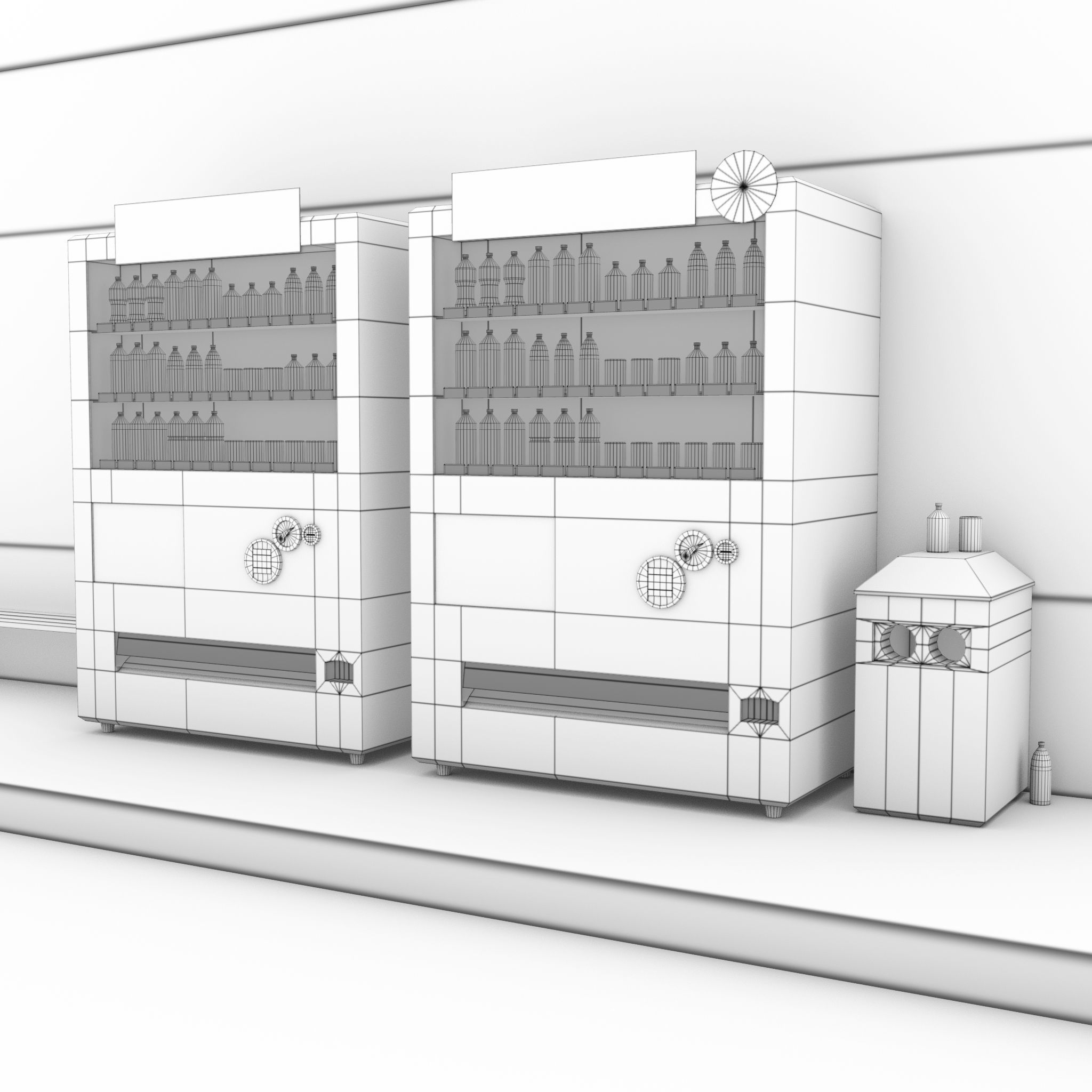 Convenience Store Low-poly 3D model_20