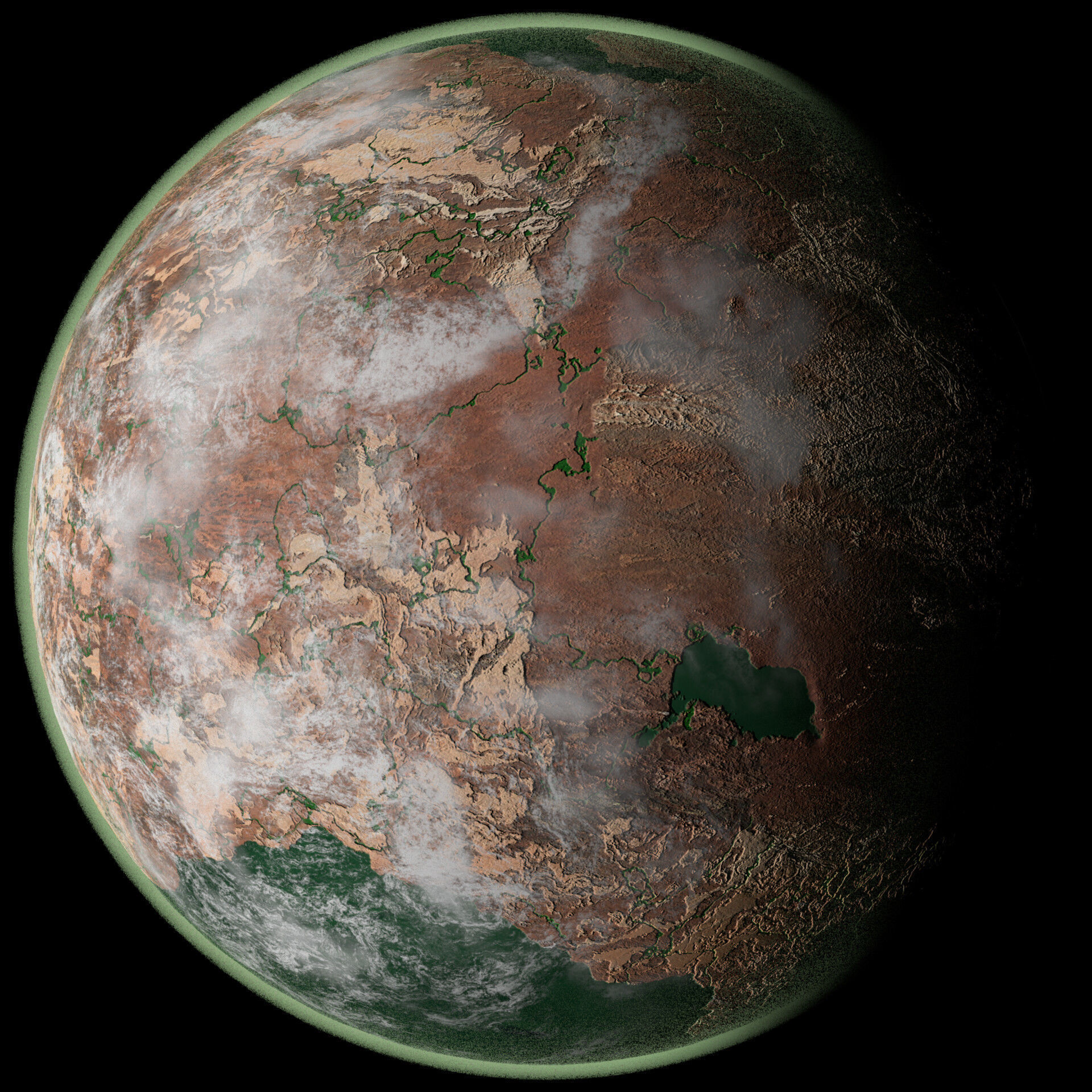 Desert Planet 03 Free 3D model_1