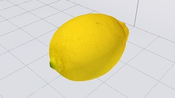 Lemon  Low-poly 3D model 7