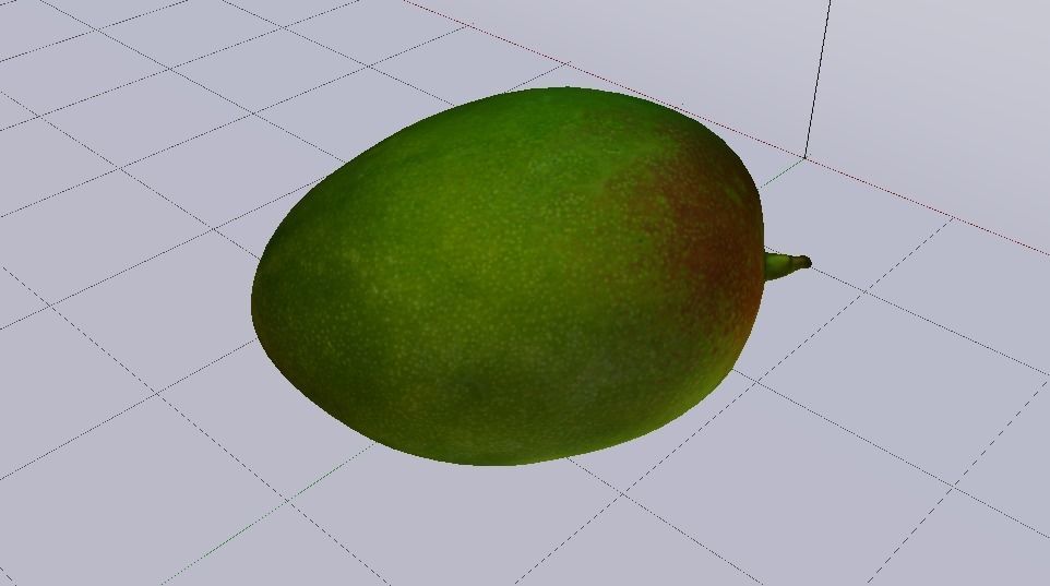 Mango  Low-poly 3D model_12