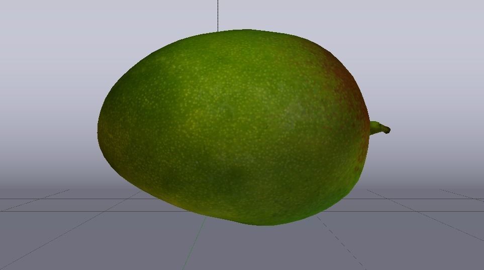 Mango  Low-poly 3D model_14