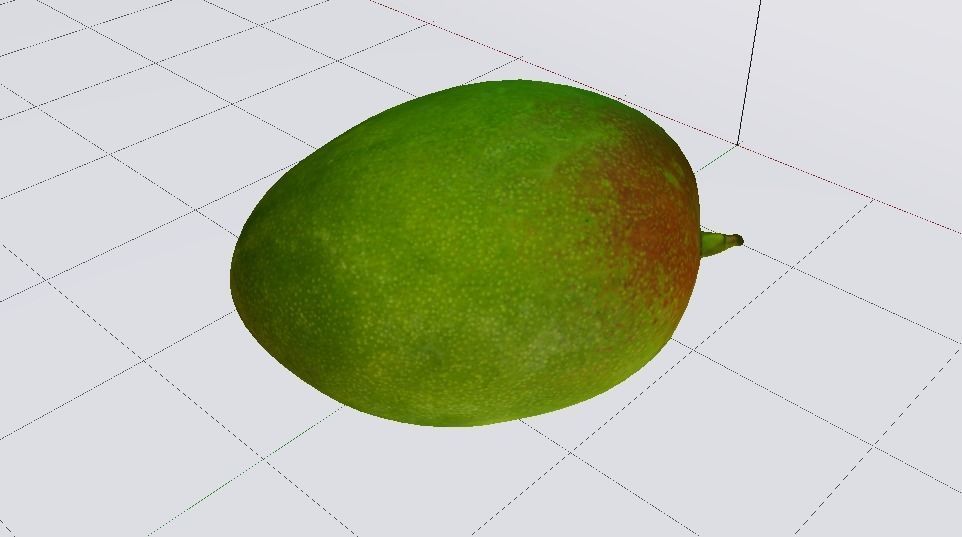 Mango  Low-poly 3D model_6