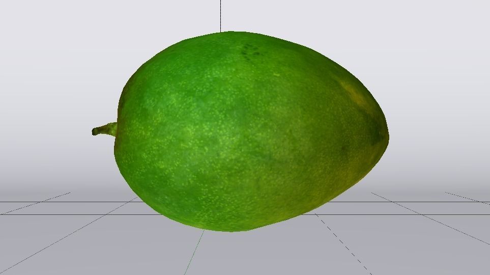 Mango  Low-poly 3D model_7