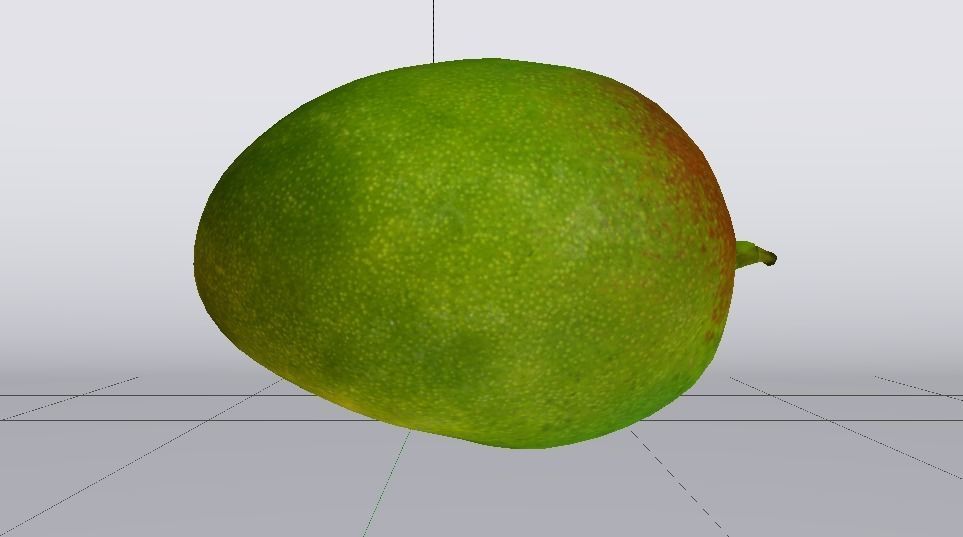 Mango  Low-poly 3D model_8