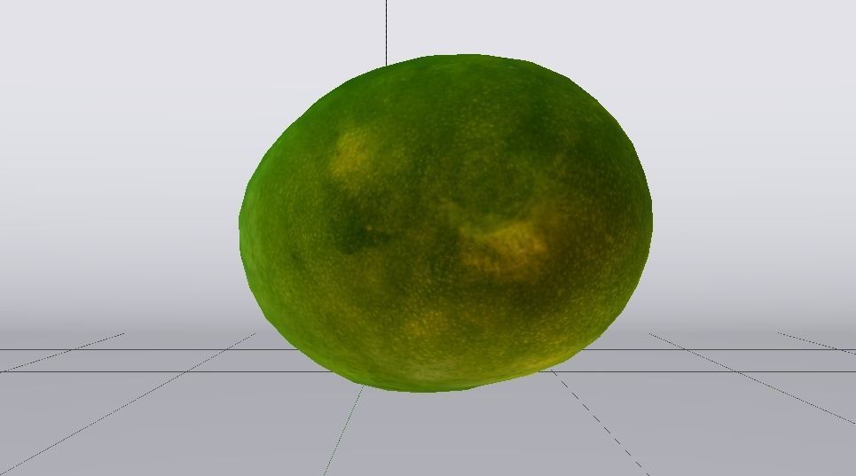 Mango  Low-poly 3D model_9